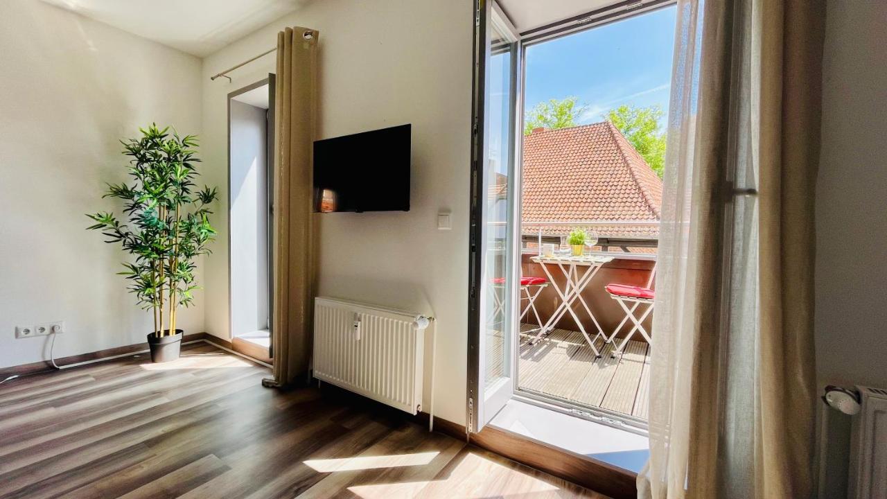 Domspatz, 50Qm, Top-Lage, Style, Dachterrasse, Business Schwerin  Buitenkant foto