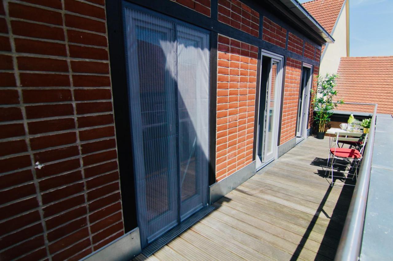 Fewozauber - Domspatz, 50Qm, Top-Lage, Style, Dachterrasse, Business Schwerin  Buitenkant foto